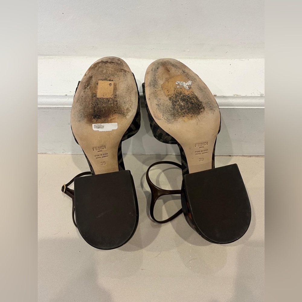 Fendi Brown and Black Sandals - Picture 7 of 7